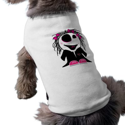 cute little zombie girly doggie tee by doonidesigns