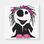 cute little zombie girly fridge magnets