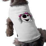cute little zombie girly head dog t-shirt