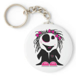 cute little zombie girly keychain