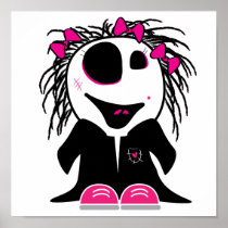 cute little zombie girly posters