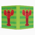 Cute Lobster Vinyl Binder