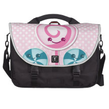 Cute lollies laptop commuter bag