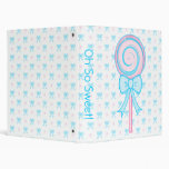 Cute Lollipop 3 Ring Binders