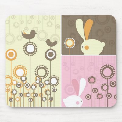Cute Love Birds Mousepad by EveStock
