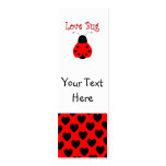 Cute Love Bug Heart Ladybug Bookmark