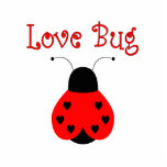 Cute Love Bug Heart Ladybug Ornament Acrylic Cut Out