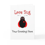 Cute Love Bug Ladybug Greeting Card