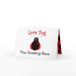 Cute Love Bug Ladybug Greeting Card
