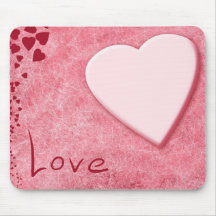 Cute Love Hearts Mousepad