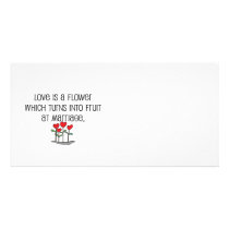 Cute, "Love is a Flower" Marriage design