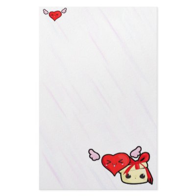 Cute Love Letter Sationery Stationery Paper by sherill_ml