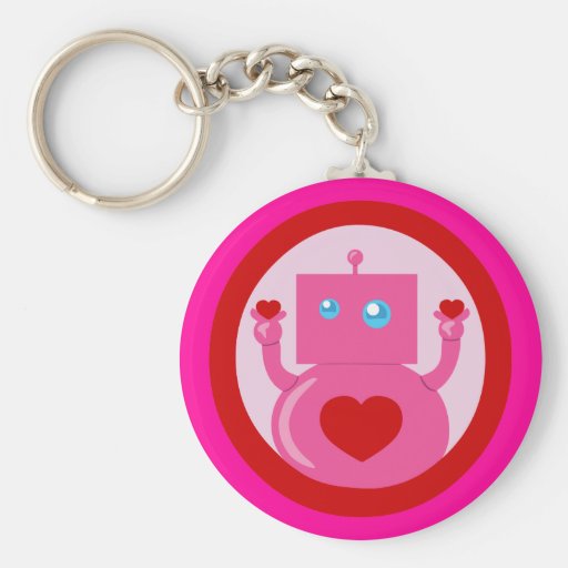 Cute Love Robot Keychains