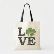 Cute Love Shamrock Bags