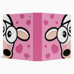 Cute Love Struck Cow 1.5" Binder