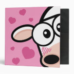 Cute Love Struck Cow 2" Binder