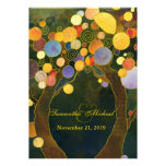 Cute Love Trees Wedding Invitations (Creamy Back)