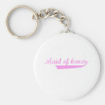 cute "Maid of Honour" design Key Chains