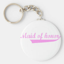 cute "Maid of Honour" design Key Chains