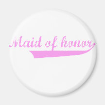 cute "Maid of Honour" design Refrigerator Magnet