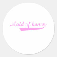 cute "Maid of Honour" design Sticker