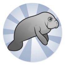 Cute Manatee Stickers