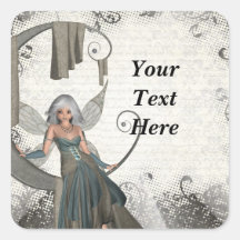 Cute manga fairy sticker