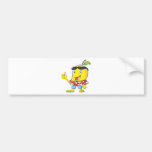Cute Mango in Hawaiian Shirt Two Thumbs Up! Bumper Sticker