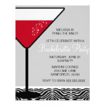 Cute Martini Bachelorette Party Invitation