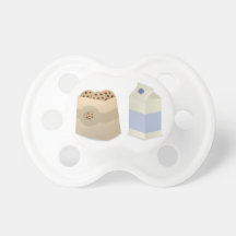 Cute Milk and Cookies Baby Pacifier