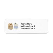 Cute Milk and Cookies Return Address Labels