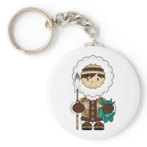 Cute Mini Inuit Fisherman Keychain
