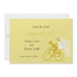 CUTE Modern Couple on Bicycle Save the Date Invite