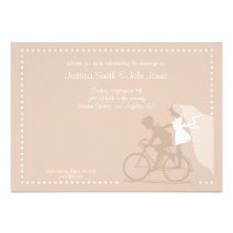 CUTE Modern Couple on Bicycle Save the Date invitations
