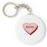 Cute,"Mom" heart Key Chain