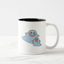 cute momma and baby ghosts coffee mug