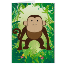 Cute Monkey Cards