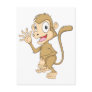 Cute Monkey Waving Hand Hi Hello Goodbye Post Cards