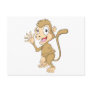 Cute Monkey Waving Hand Hi Hello Goodbye Post Cards
