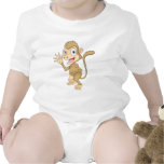 Cute Monkey Waving Hand Hi Hello Goodbye Tshirt
