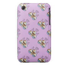 Cute Monster With Blue And Brown Polkadot Cupcakes iPhone 3 Cover