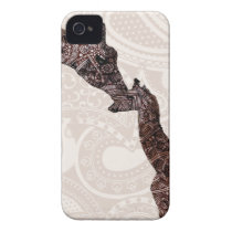 Cute mother and baby giraffe iphone 4 case-mate cases