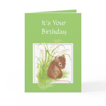 Cute Mouse, Birthday Friend Greeting Cards