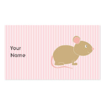 Cute mouse. business card templates