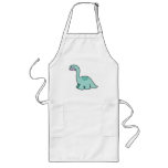 Cute Moustache Dinosaur Apron