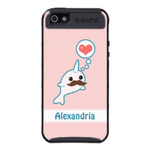 Cute Moustache Narwhal