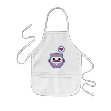 Cute Moustache Owl Aprons