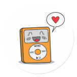 Cute MP3 Player Stickers