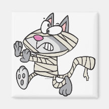cute mummy kitty cat cartoon magnets