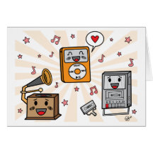 Cute Music Friends - Greeting Card